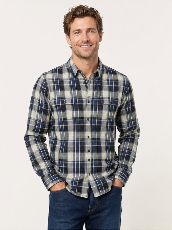 L.L. Bean Other - Ll bean mens signature slim fit blue plaid flannel long sleeve shirt size XXL